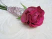 Anstecker mit pink Rose